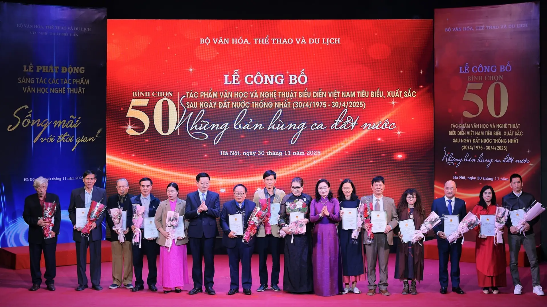 Vinh danh 50 tác phẩm văn học, nghệ thuật biểu diễn tiêu biểu